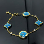⭐Miroze STAR AND SUN 4 MOTIF BLUE BRACELET