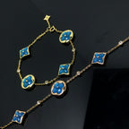 ⭐Miroze STAR AND SUN 4 MOTIF BLUE BRACELET