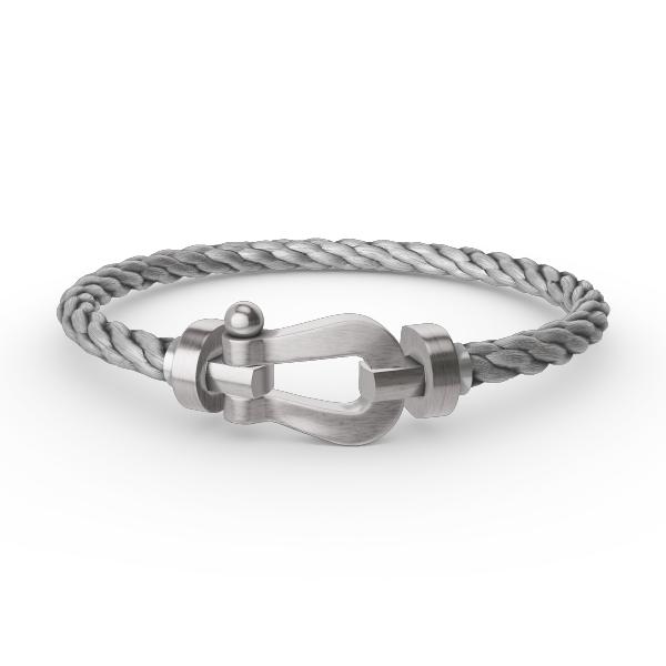 ⭐Miroze FORCE LARGE HORSESHOE NO DIAMOND BRACELET SILVER