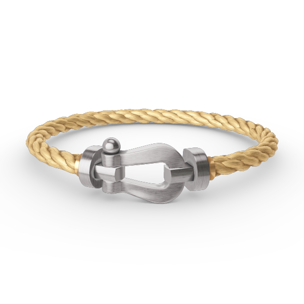 ⭐Miroze FORCE LARGE HORSESHOE NO DIAMOND BRACELET SILVER