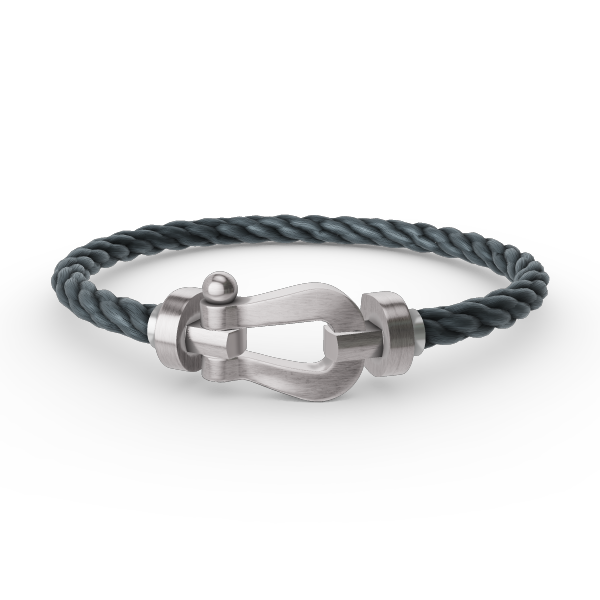 [⭐Miroze]FORCE LARGE HORSESHOE NO DIAMOND BRACELET SILVER