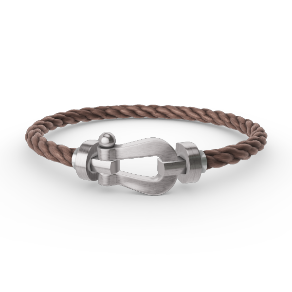 ⭐Miroze FORCE LARGE HORSESHOE NO DIAMOND BRACELET SILVER