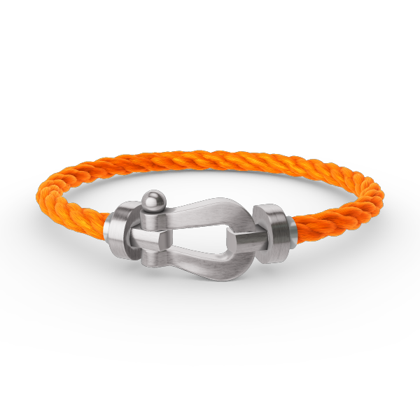 ⭐Miroze FORCE LARGE HORSESHOE NO DIAMOND BRACELET SILVER