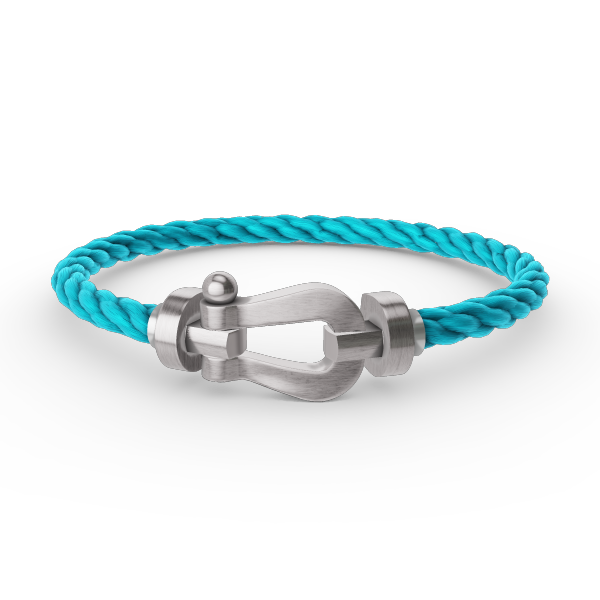 ⭐Miroze FORCE LARGE HORSESHOE NO DIAMOND BRACELET SILVER
