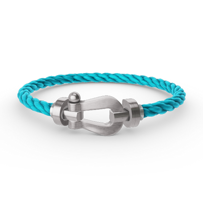[⭐Miroze]FORCE LARGE HORSESHOE NO DIAMOND BRACELET SILVER