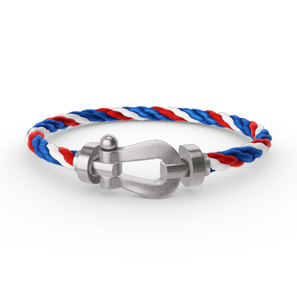 ⭐Miroze FORCE LARGE HORSESHOE NO DIAMOND BRACELET SILVER