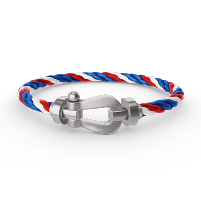 [⭐Miroze]FORCE LARGE HORSESHOE NO DIAMOND BRACELET SILVER