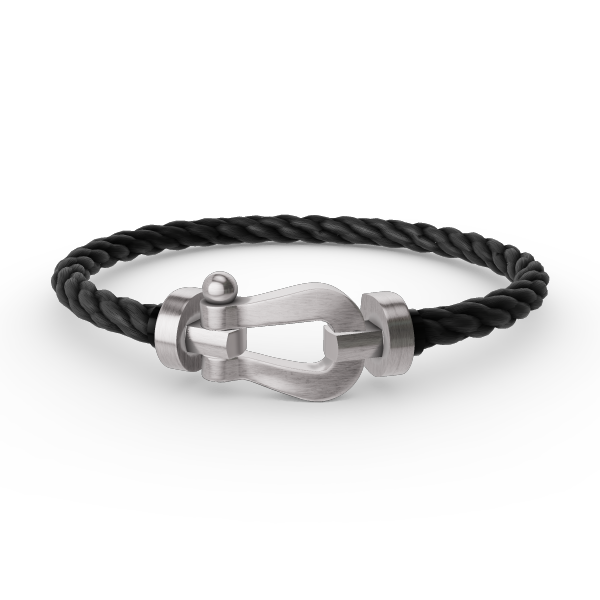 ⭐Miroze FORCE LARGE HORSESHOE NO DIAMOND BRACELET SILVER