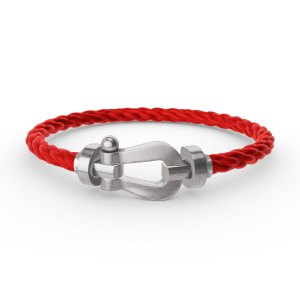 ⭐Miroze FORCE LARGE HORSESHOE NO DIAMOND BRACELET SILVER