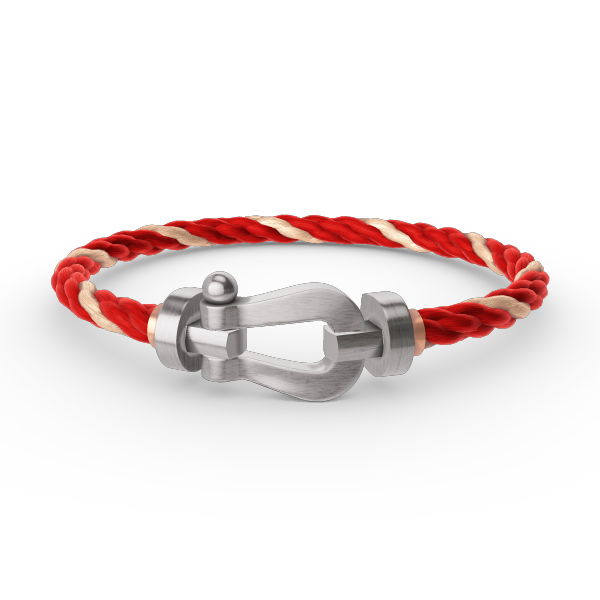 ⭐Miroze FORCE LARGE HORSESHOE NO DIAMOND BRACELET SILVER