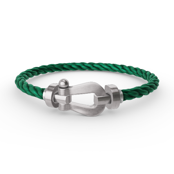 [⭐Miroze]FORCE LARGE HORSESHOE NO DIAMOND BRACELET SILVER