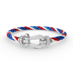 ⭐Miroze FORCE LARGE HORSESHOE FULL DIAMOND BRACELET SILVER