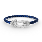 ⭐Miroze FORCE LARGE HORSESHOE FULL DIAMOND BRACELET SILVER