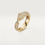 ⭐Miroze PANTHERE PINK GOLD DIAMOND RING