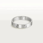 ⭐Miroze LOVE RING 4MM 1 DIAMOND SILVER