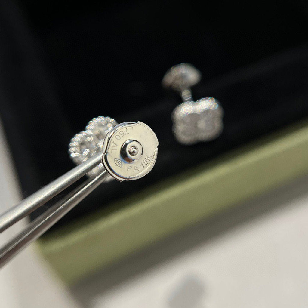 ⭐Miroze CLOVER MINI DIAMOND STUD EARRINGS